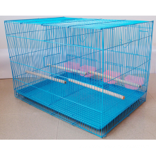 Bird cage with removable plastic tray and a door / round cage with hanging hook